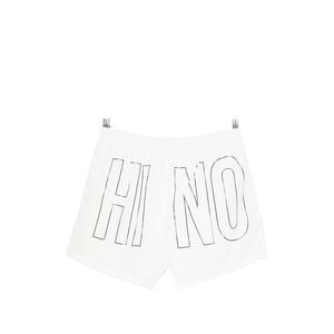 Moschino White Beachwear - Swim Shorts Men